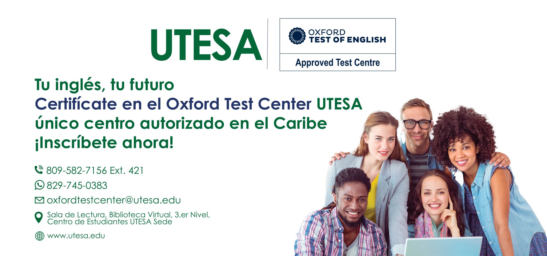 Certifícate en el Oxford Test Center UTESA